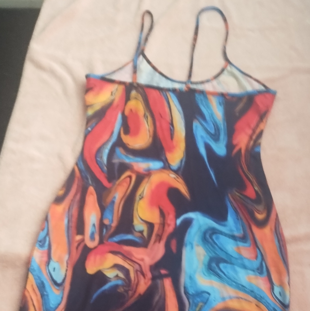 Vibrant Multicolor Mini Dress